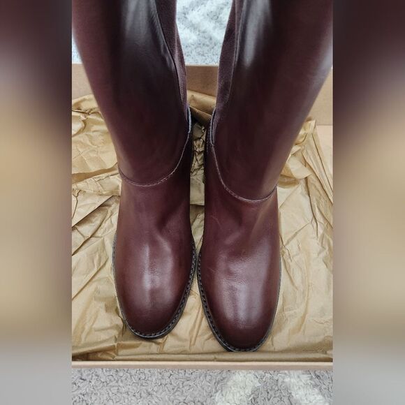 💐Cole Haan Adler Tall Boot Chestnut Size 6.5 - Picture 4 of 9